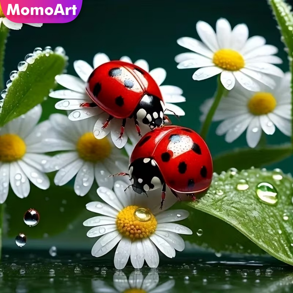 Resin Craft For Beginners - لوحة الماس من موموآرت بنمط حشرة