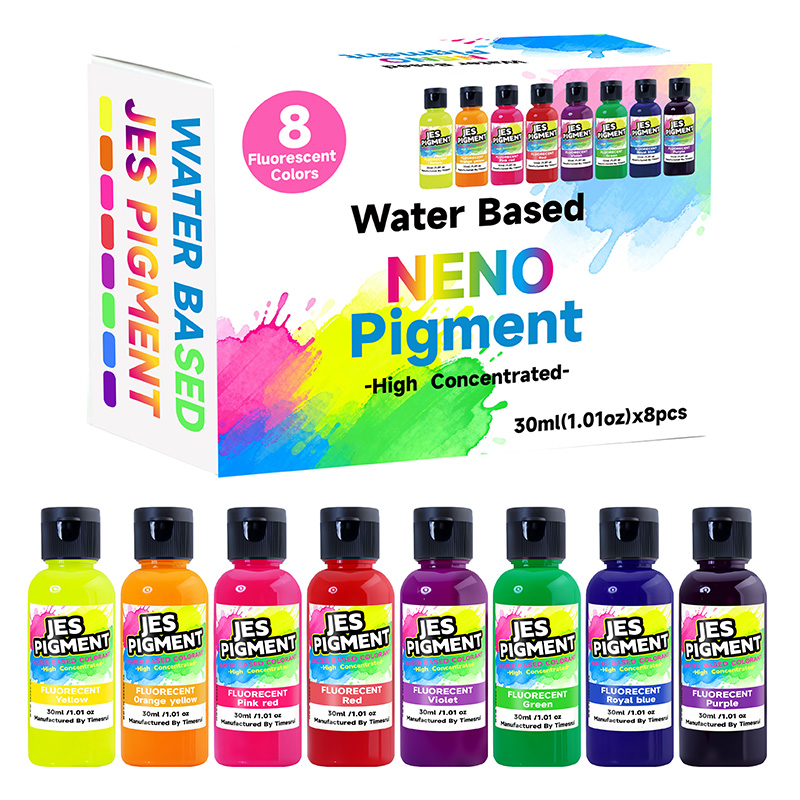 Resin Pigment Set - 8 ألوان/مجموعة من صبغات الفلورسنت، 30