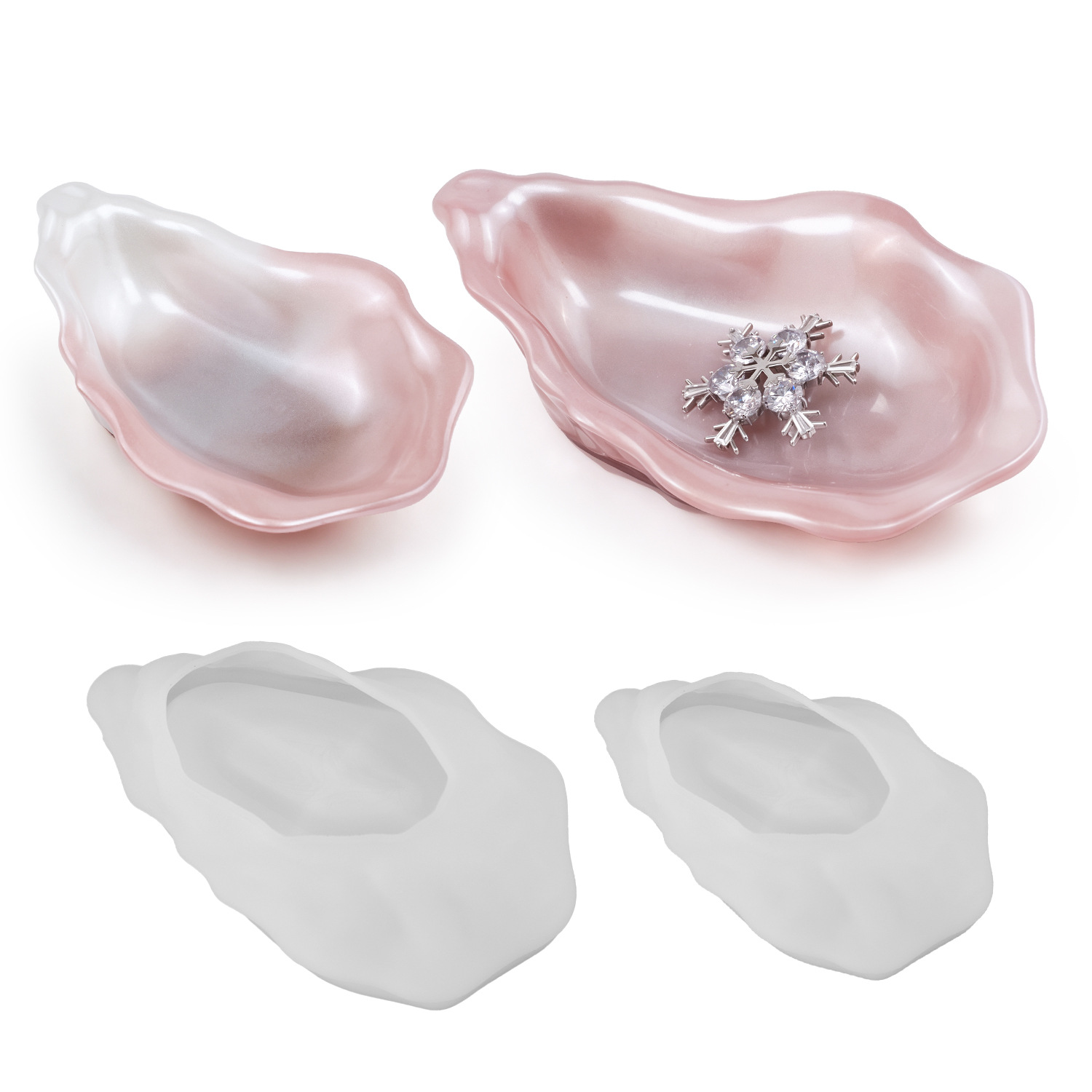 Serving Tray Mold - قالب سيليكون على شكل صدفة المحار