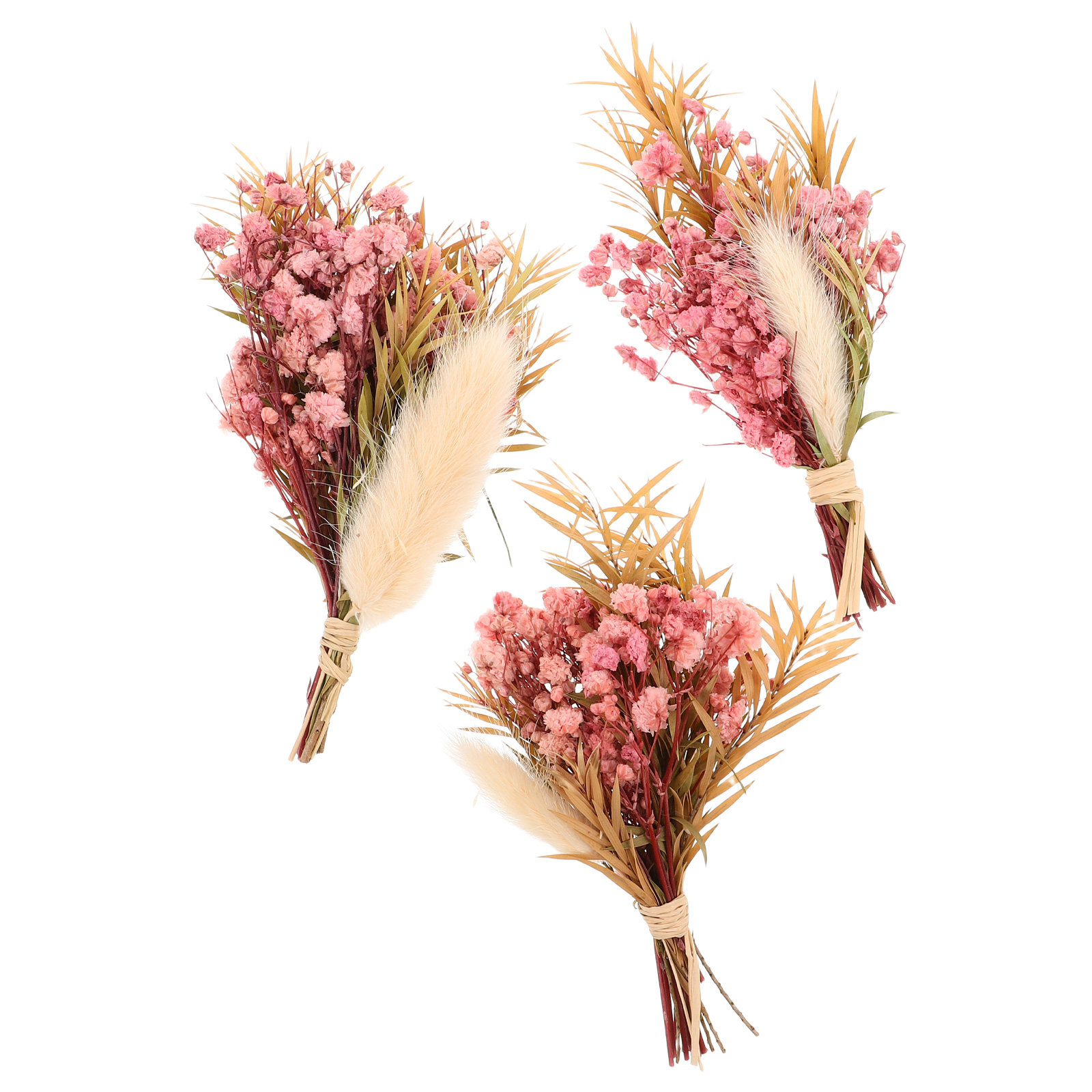 Dried Flower Bulk - 3 قطع باقة زهور مجففة صغيرة