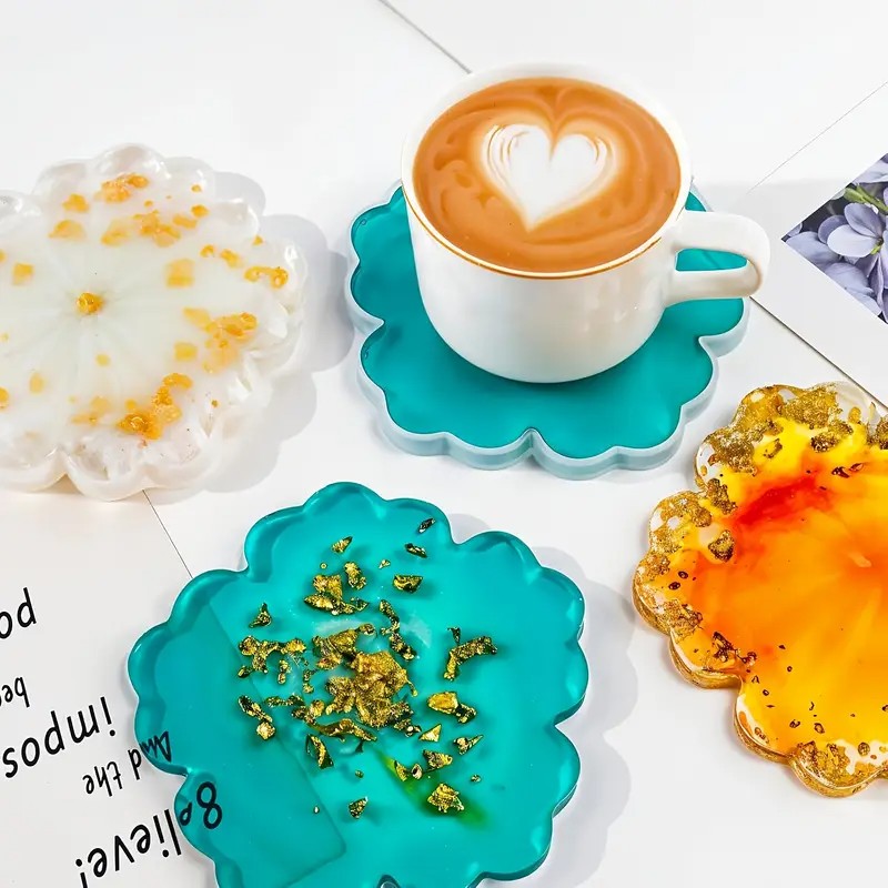 Geode Mold Silicone - قالب راتنجي على شكل زهرة الساكورا