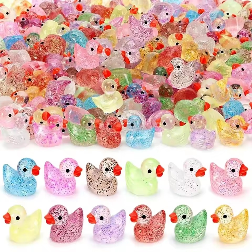 Resin Craft Material - زينة صغيرة لطيفة على شكل بطة