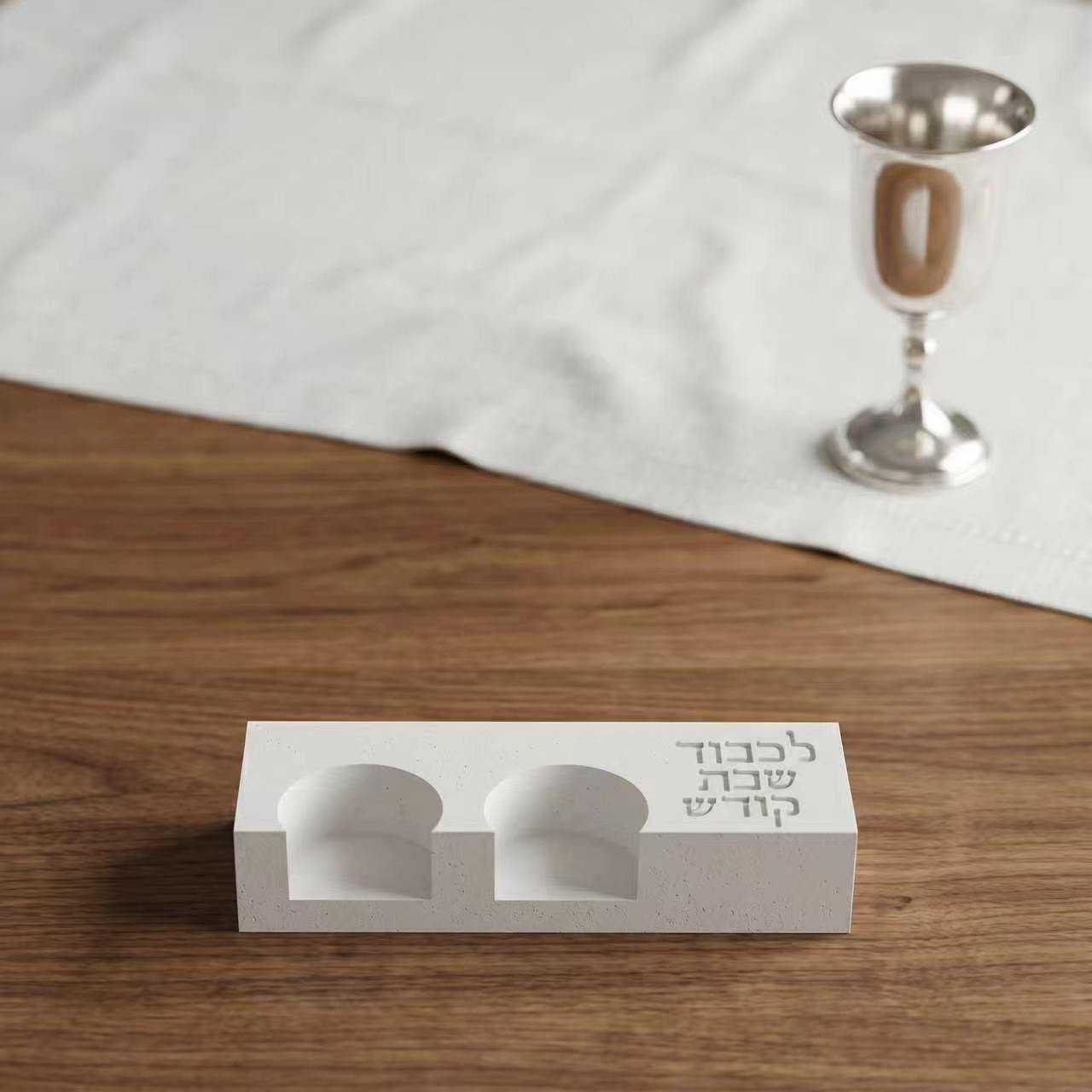 Serving Tray Mold - قالب سيليكون حديث لحامل شموع الشبات