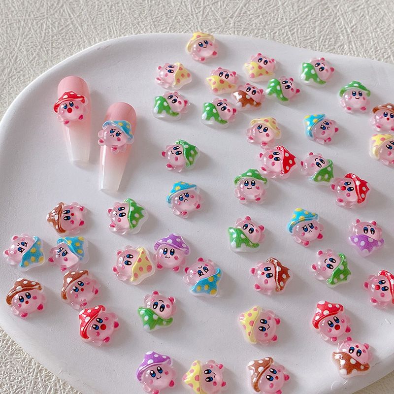 Crafting Resin - 2/10/20 قطعة زينة أظافر كيربي ثلاثية
