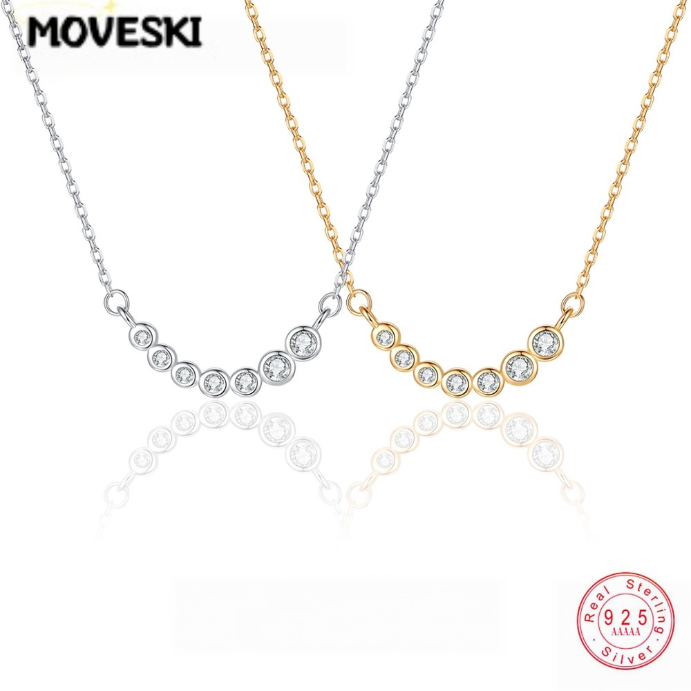 Bezels Set Pendant - قلادة موفيسكي بحلية دائرية من الموسانيت