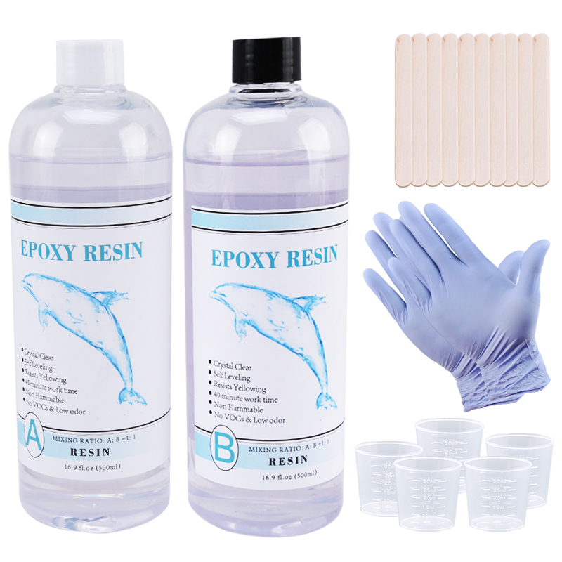 Epoxy Uv Resin Kit - 1:1 واضح راتنجات الايبوكسي كريستال واضح