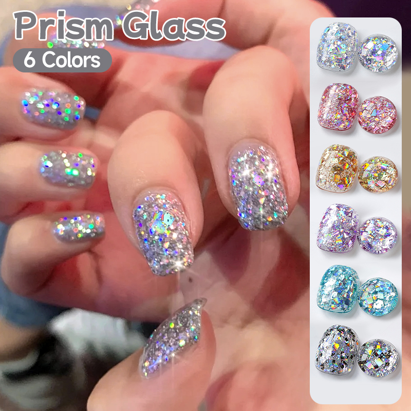 Resin Glitter Pack - مجموعة طلاء أظافر جل لامع من