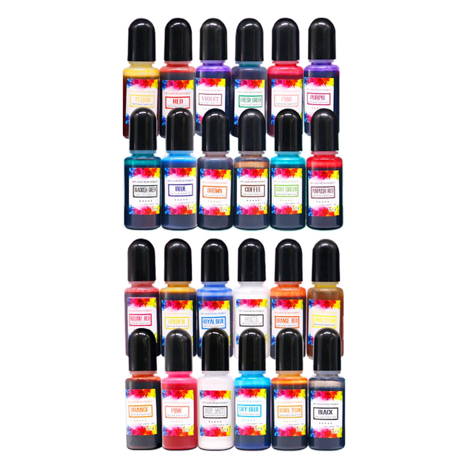 24 قطعة من أحبار الكحول، صبغة  - مراجعة Resin Dye Alcohol وسعره