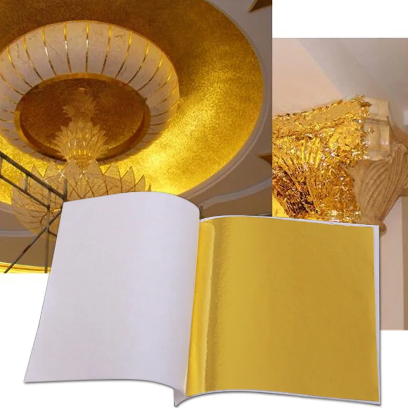 100 قطعة من أوراق الذهب والفضة - مراجعة Gold Foil Flakes وسعره