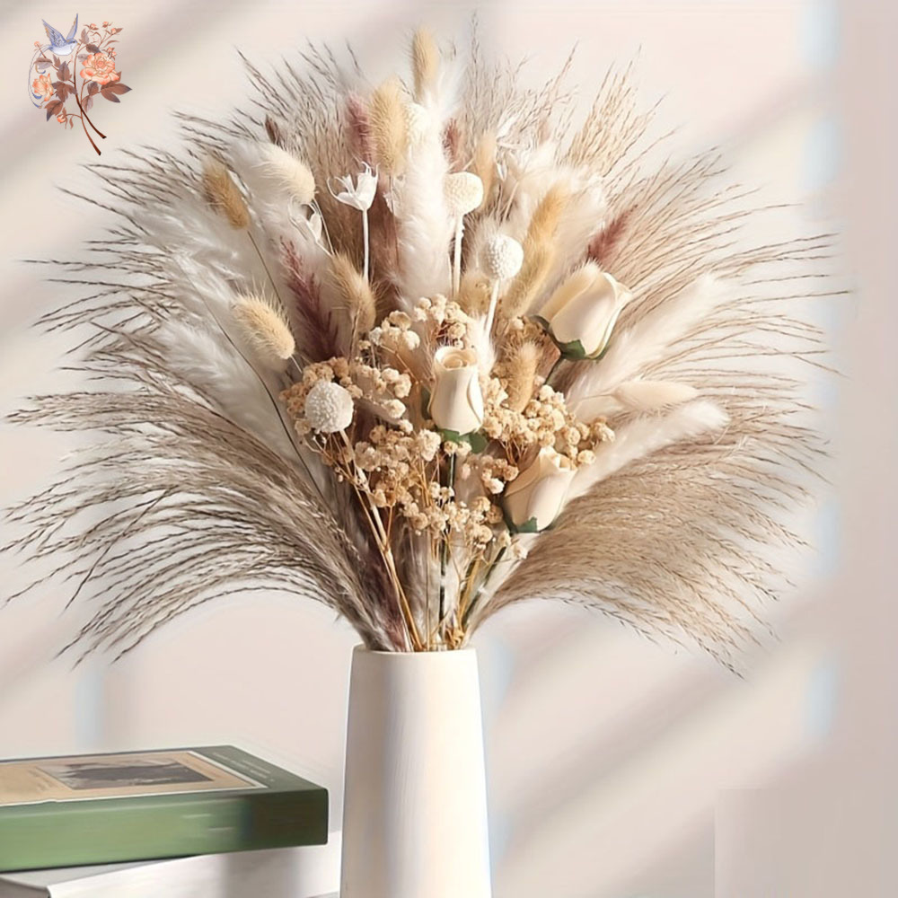 80 قطعة من الزهور الاصطناعية ا - مراجعة Dried Flower Bulk وسعره