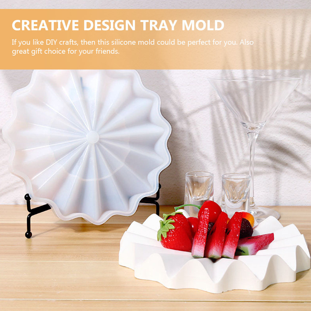 قالب صينية تصريف مموجة من السي - مراجعة Serving Tray Mold وسعره