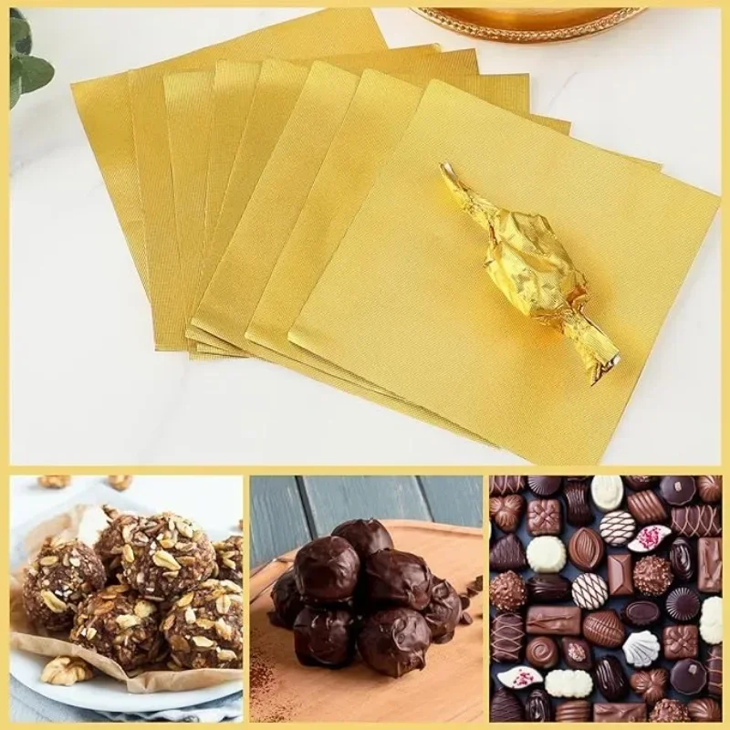 100 قطعة كبيرة دبي الشوكولاته  - مراجعة Gold Foil Flakes وسعره