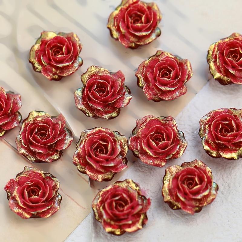 عبوة مكونة من 10 زهور بلاستيكي - مراجعة Resin Glitter Pack وسعره