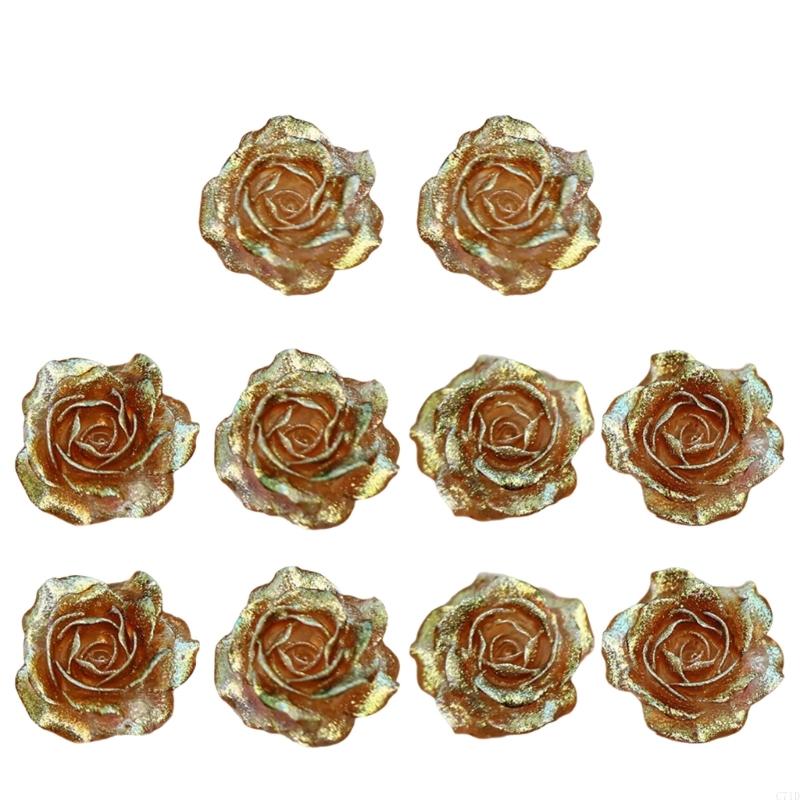عبوة مكونة من 10 زهور بلاستيكي - مراجعة Resin Glitter Pack وسعره