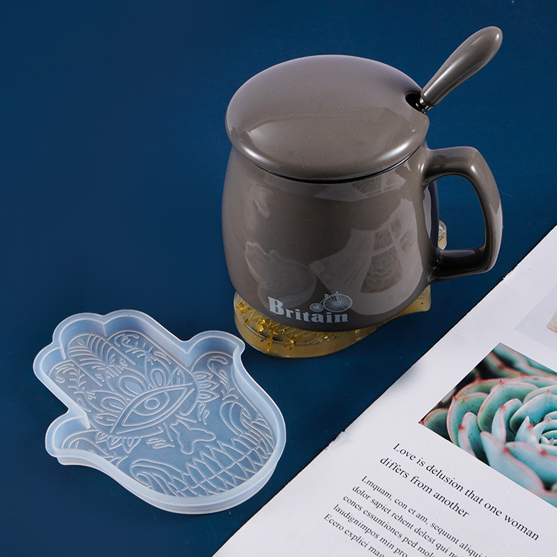 1 قطعة Coaster بها بنفسك كوستر - مراجعة Silicone Mold Tray وسعره
