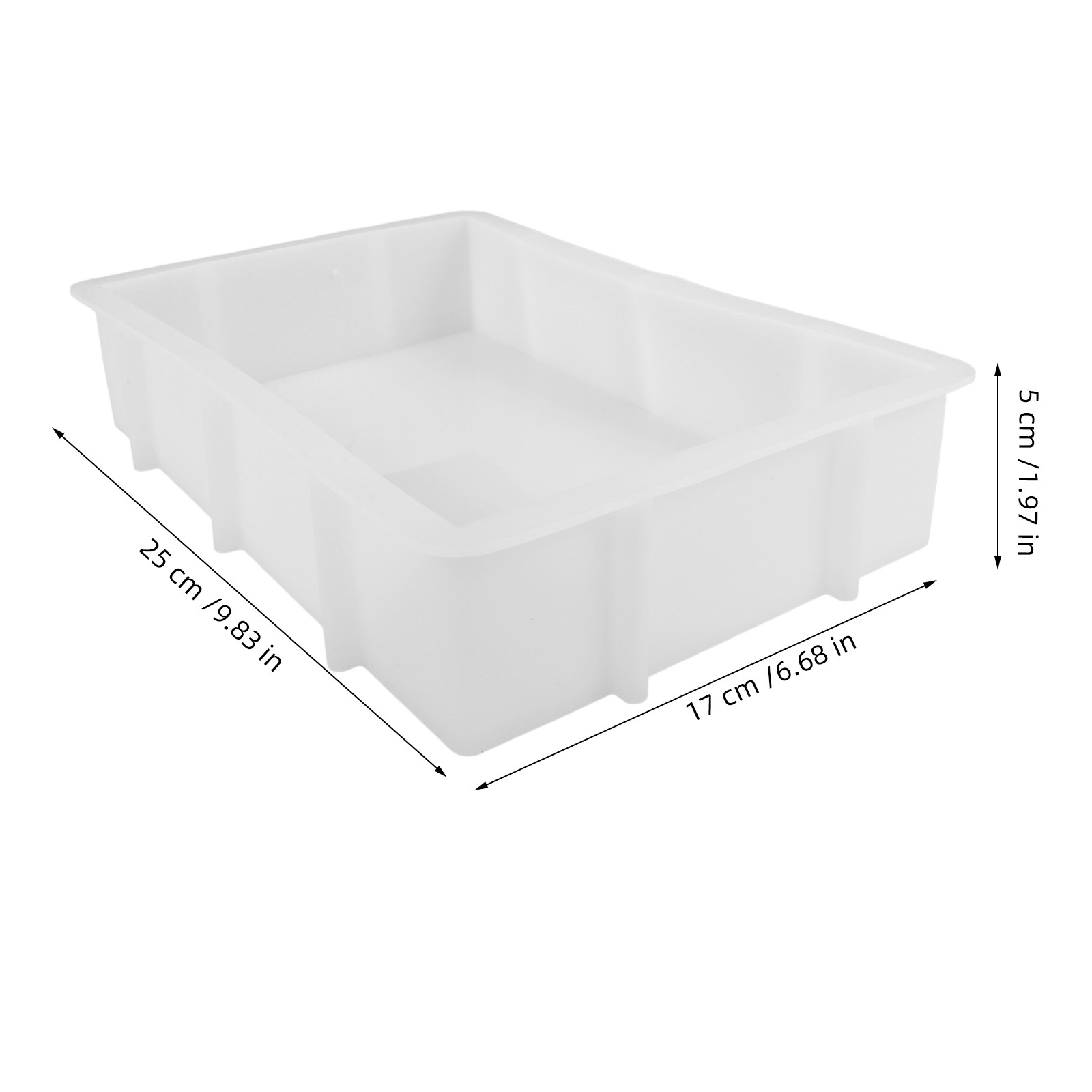 قالب سيليكون مستطيل كبير وعميق - مراجعة Silicone Mold Tray وسعره