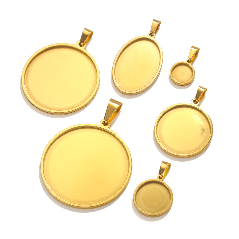 صينية أساس كابوشون بدلاية من ا - مراجعة Bezels Set Pendant وسعره