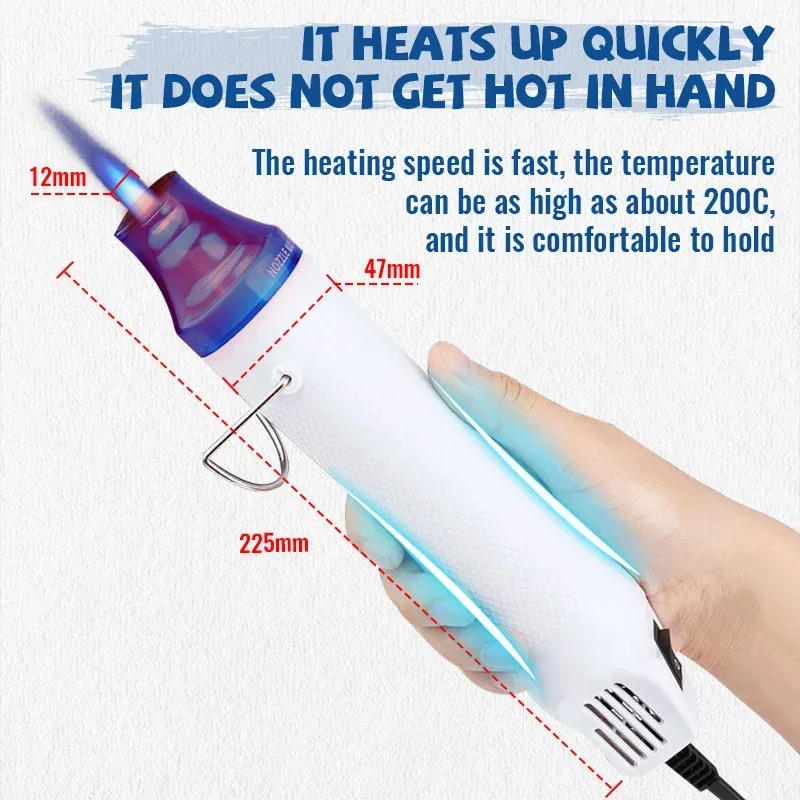 مسدس هواء ساخن 300 واط 220 فول - مراجعة Heat Gun Small وسعره