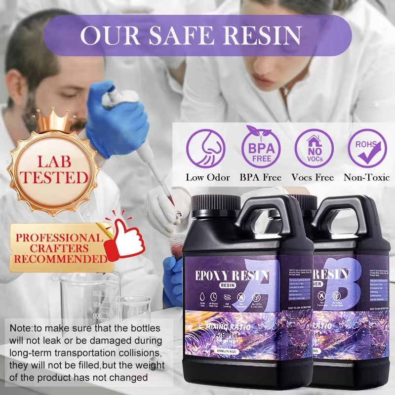 مزيج سهل 1:1 طقم راتنجات الايب - مراجعة Epoxy Uv Resin Kit وسعره