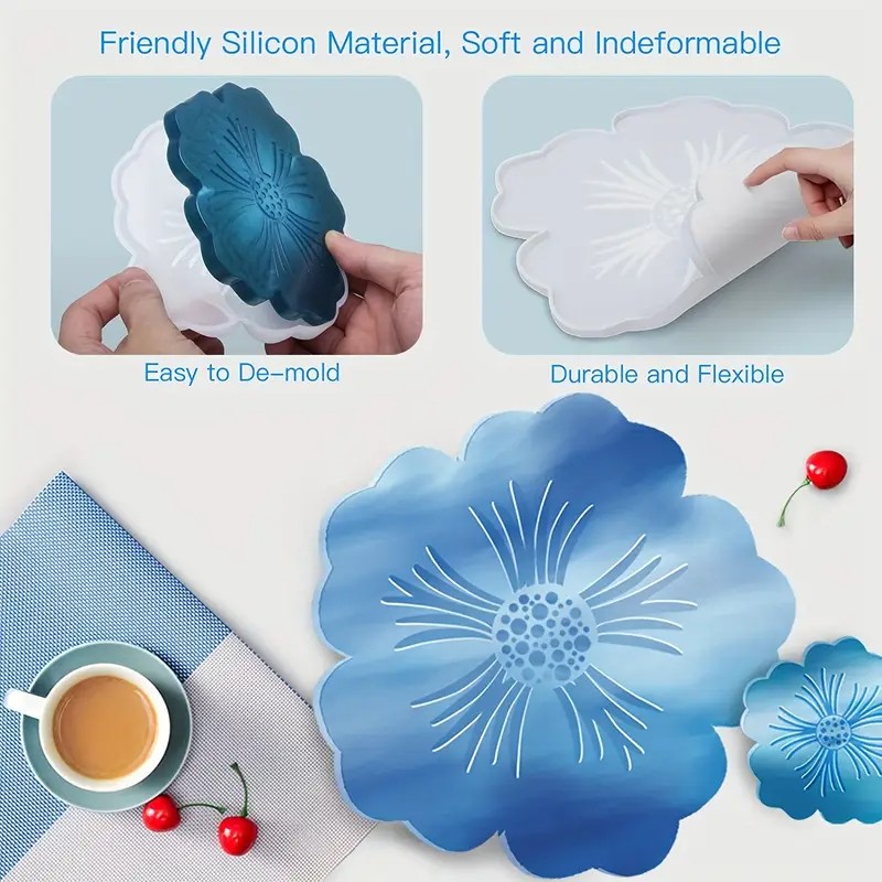 قالب راتنجي على شكل زهرة الساك - مراجعة Geode Mold Silicone وسعره