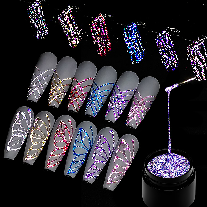مجموعة من 6 قطع من جل الأظافر  - مراجعة Resin Glitter Pack وسعره