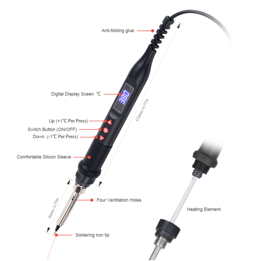 JCD 750 واط مايكرو الحرارة بند - مراجعة Heat Gun Small وسعره