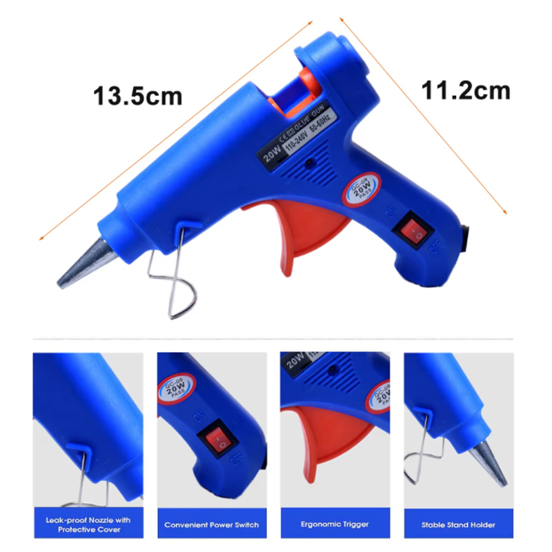 مسدس غراء بمقبس الاتحاد الأورو - مراجعة Heat Gun Small وسعره