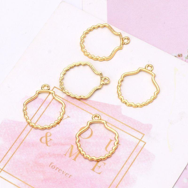 5 قطع لإطار فارغ مجوف ومفتوح ا - مراجعة Bezels Set Pendant وسعره