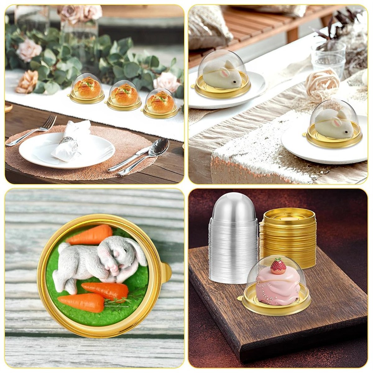 قباب فحم جديدة مع أغطية 200 قط - مراجعة Dome Mold Clear وسعره