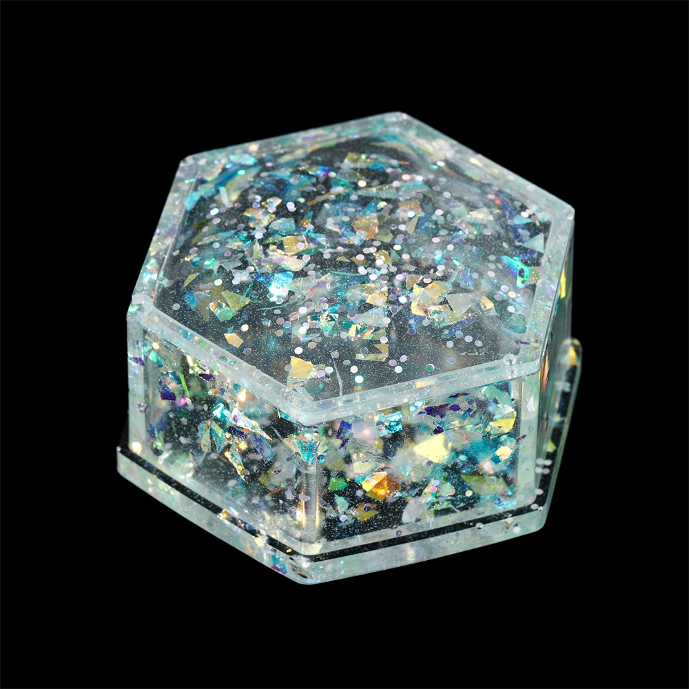 10 جرام غير النظامية لامعة AB  - مراجعة Gold Foil Flakes وسعره