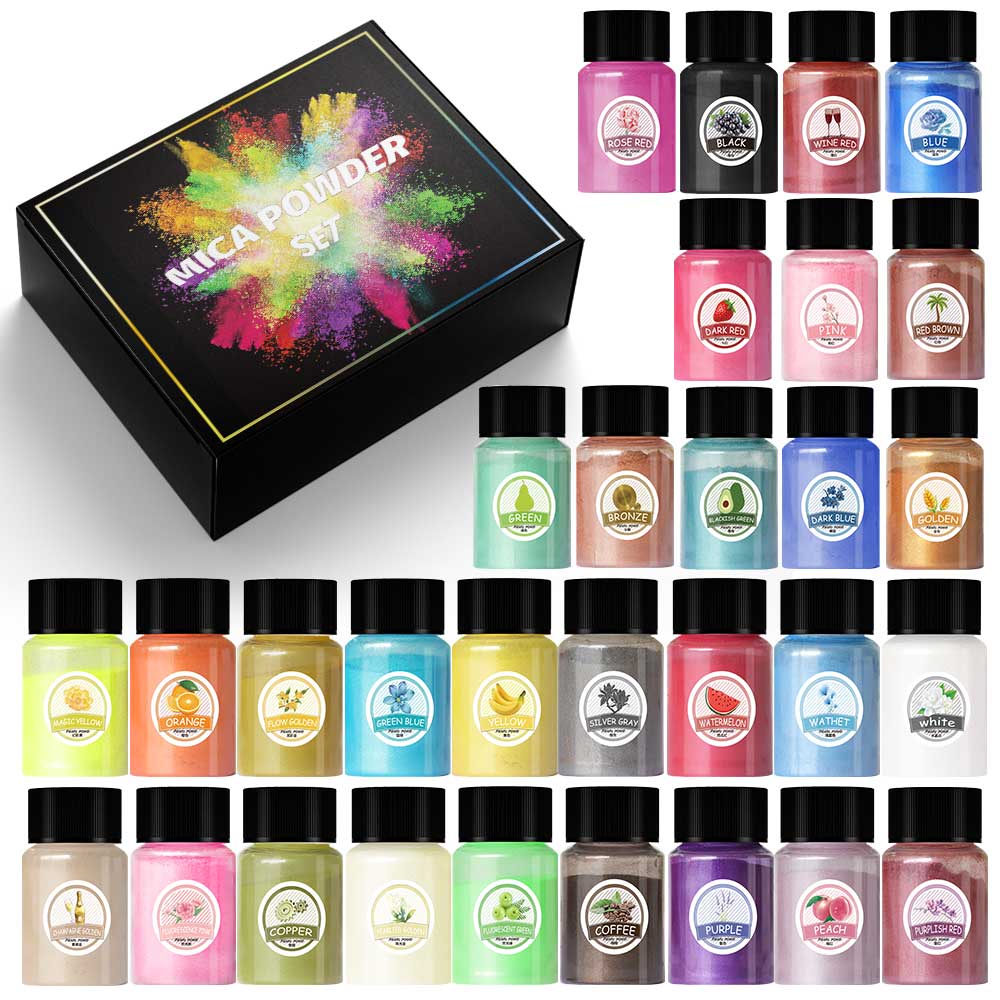 10 مللي مسحوق اللؤلؤ الايبوكسي - مراجعة Resin Pigment Set وسعره