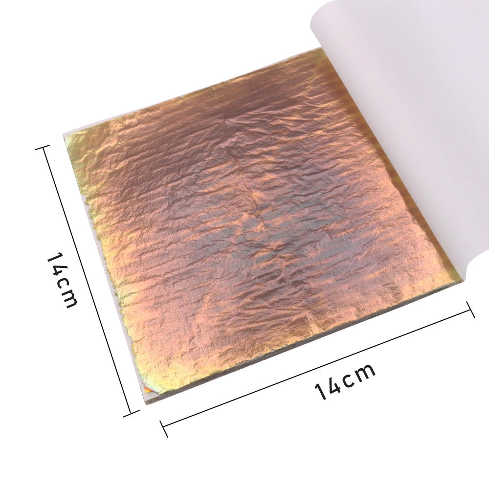14x14 سنتيمتر الملونة تقليد ور - مراجعة Gold Foil Flakes وسعره