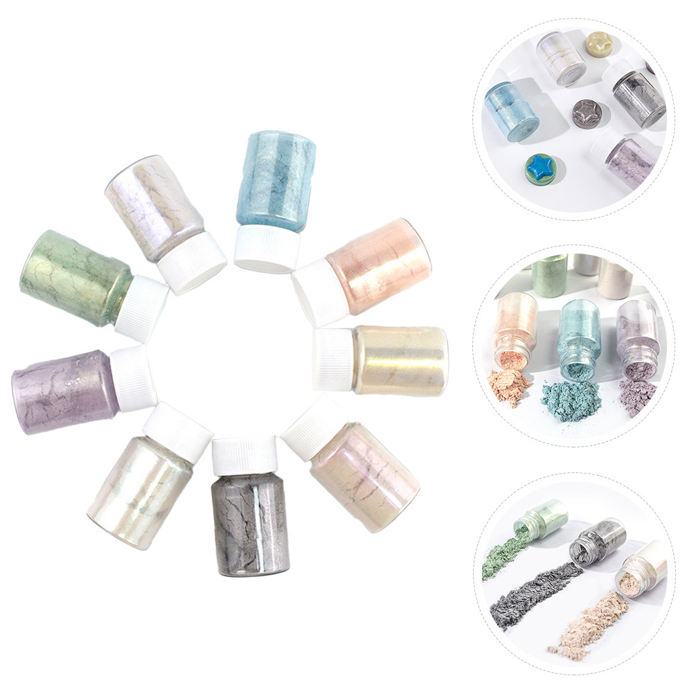 مجموعة مكونة من 9 قطع من مسحوق - مراجعة Resin Pigment Set وسعره