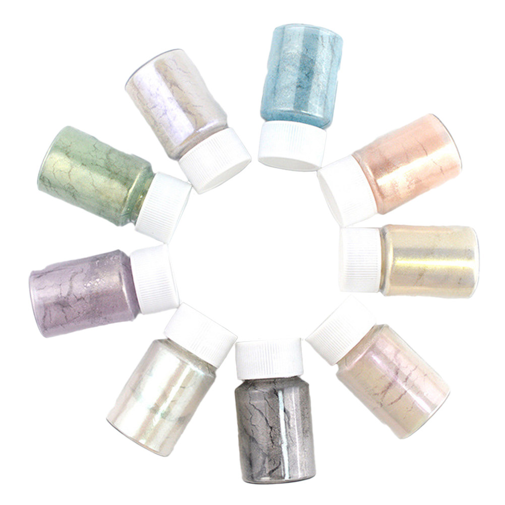 مجموعة مكونة من 9 قطع من مسحوق - مراجعة Resin Pigment Set وسعره