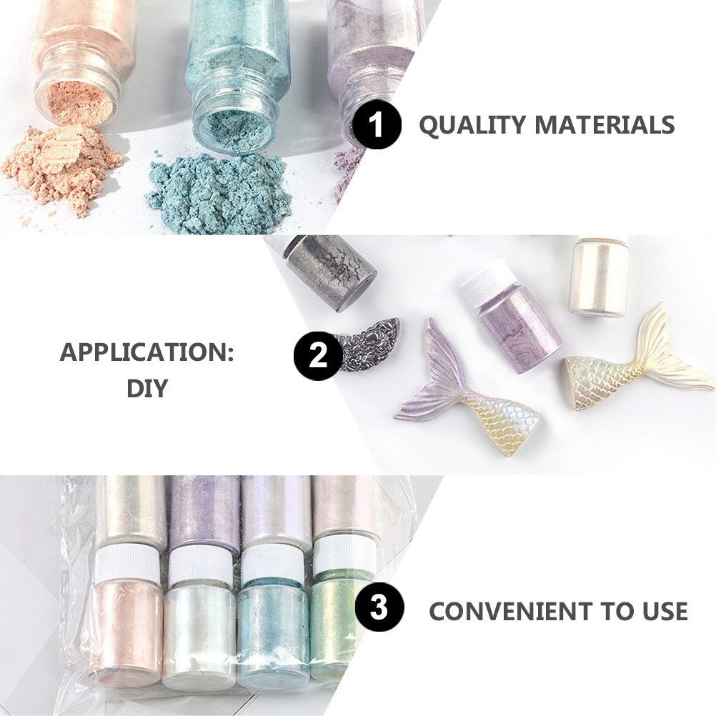 مجموعة مكونة من 9 قطع من مسحوق - مراجعة Resin Pigment Set وسعره