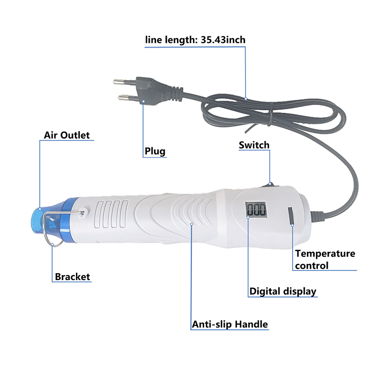 220 فولت الحرارة بندقية مسدس ه - مراجعة Heat Gun Small وسعره