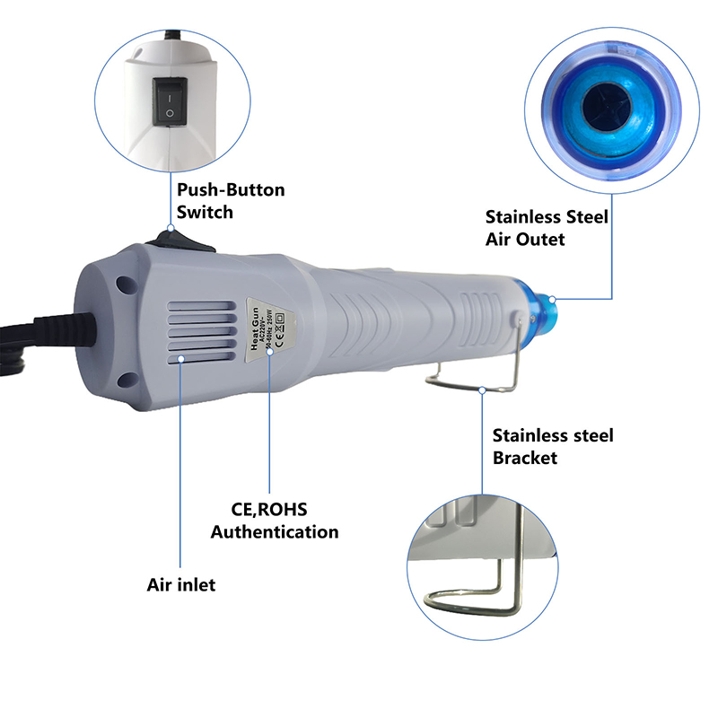 220 فولت الحرارة بندقية مسدس ه - مراجعة Heat Gun Small وسعره
