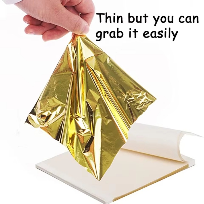 100 قطعة من ورق الذهب والفضة و - مراجعة Gold Foil Flakes وسعره