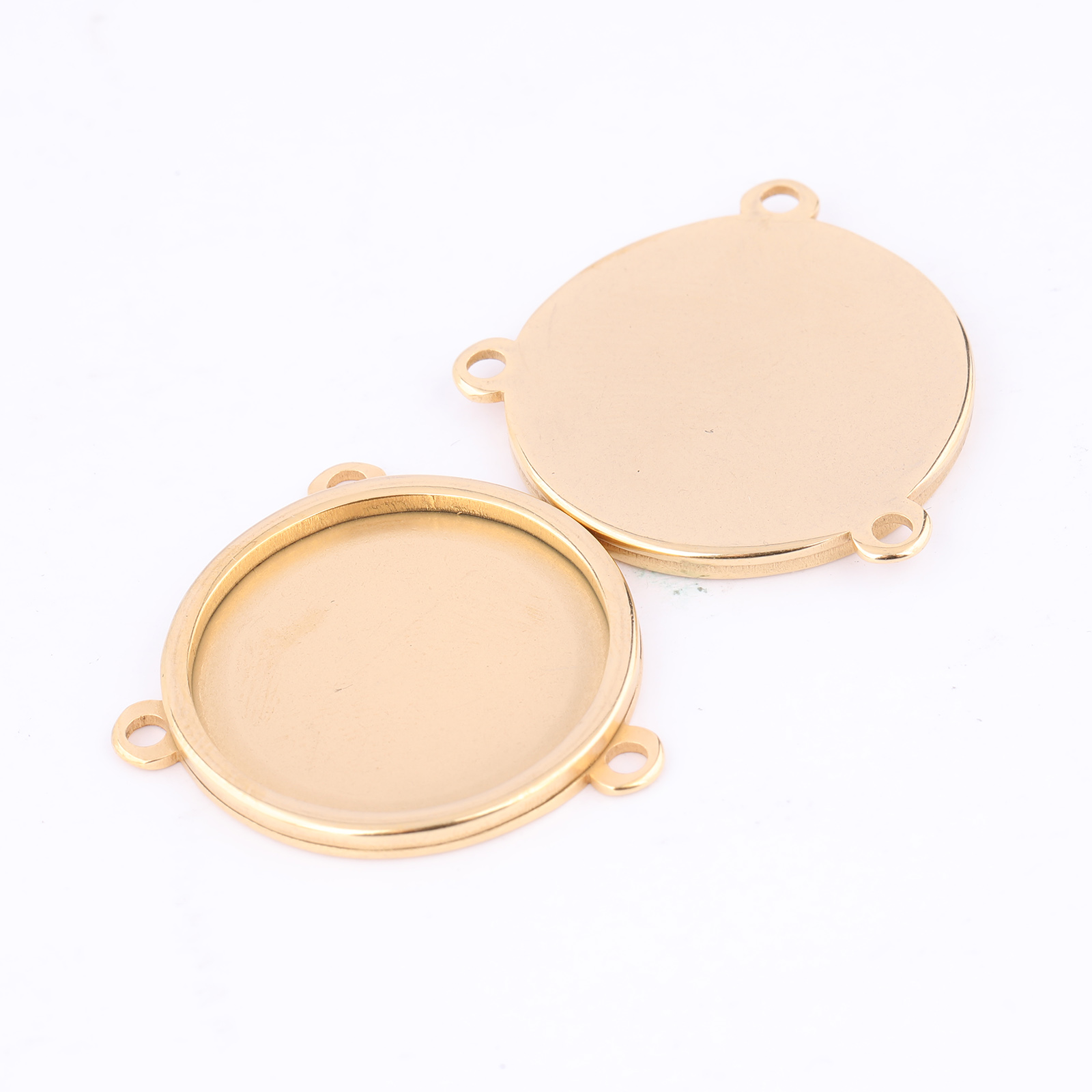 5 قطعة الفولاذ المقاوم للصدأ م - مراجعة Bezels Set Pendant وسعره