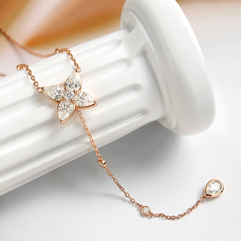 قلادة نسائية مرصعة بالكامل بال - مراجعة Bezels Set Pendant وسعره