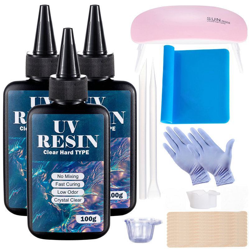 100 جرام/250 جرام واضح الأشعة  - مراجعة Epoxy Uv Resin Kit وسعره