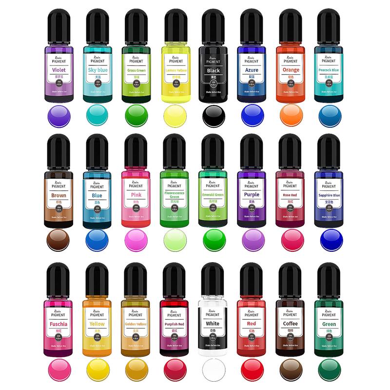 24 لون الفن الحبر الكحول الرات - مراجعة Resin Dye Alcohol وسعره