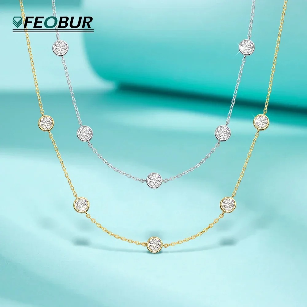 GRA معتمد 5 مللي متر مويسانيتي - مراجعة Bezels Set Pendant وسعره